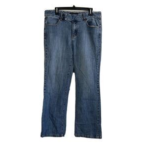 Venezia Jeans 16 XL Blue Denim Straight Leg Embellish Pocket Stretch 36 x 30